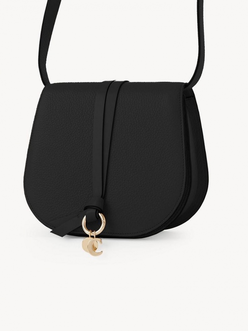 Black Chloe Alphabet Mini Crossbody Bags | CHE-SR13487