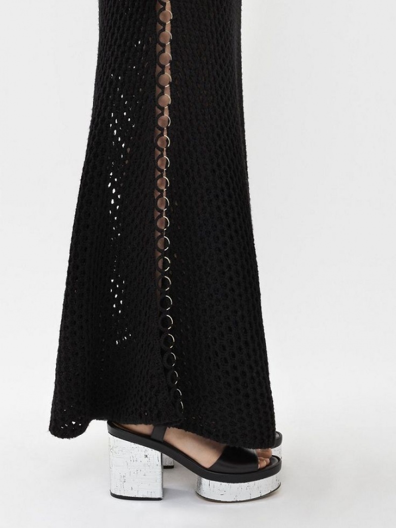 Black Chloe Crochet Tank Dresses | CHE-SR13830