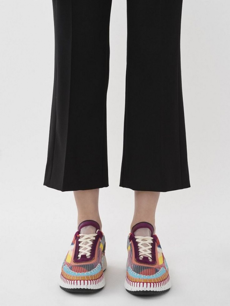 Black Chloe Cropped Sailor Pants | CHE-SR13994