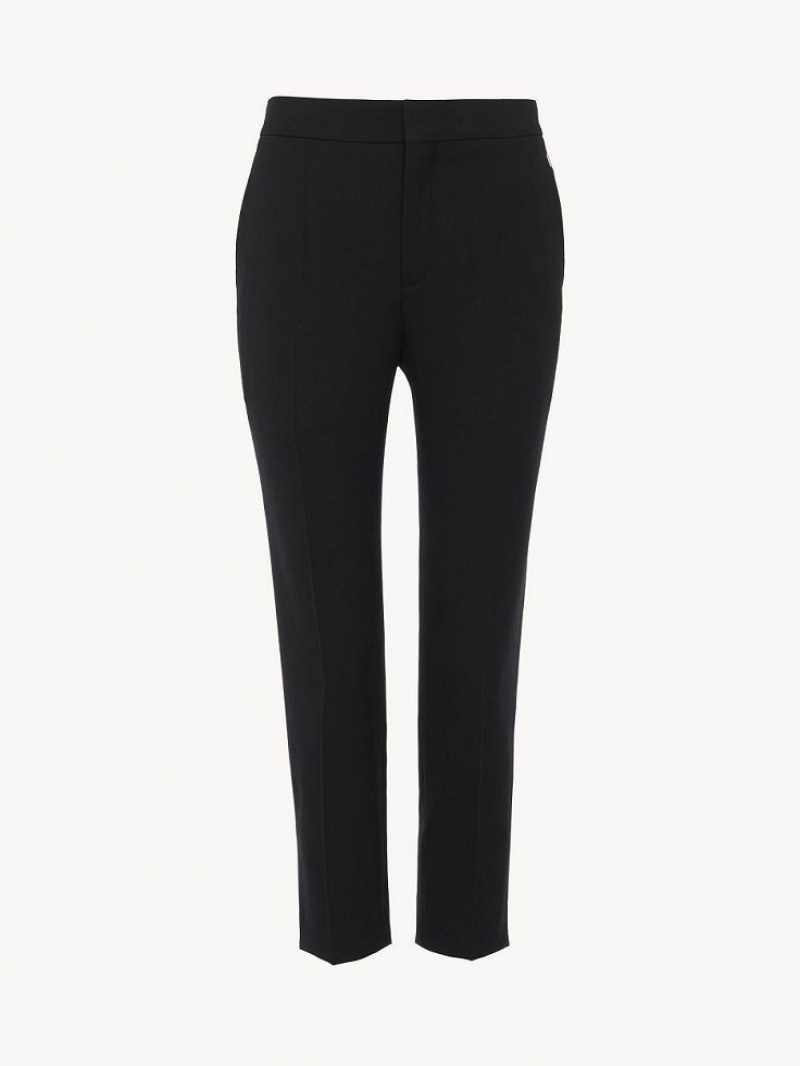 Black Chloe Cropped Suiting | CHE-SR14046