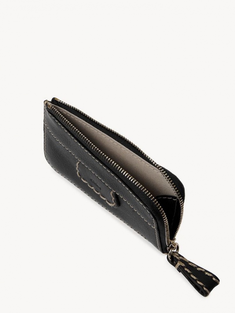 Black Chloe Edith Small Coin Purses | CHE-SR14313