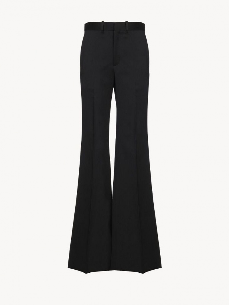 Black Chloe Flared Pants | CHE-SR13973