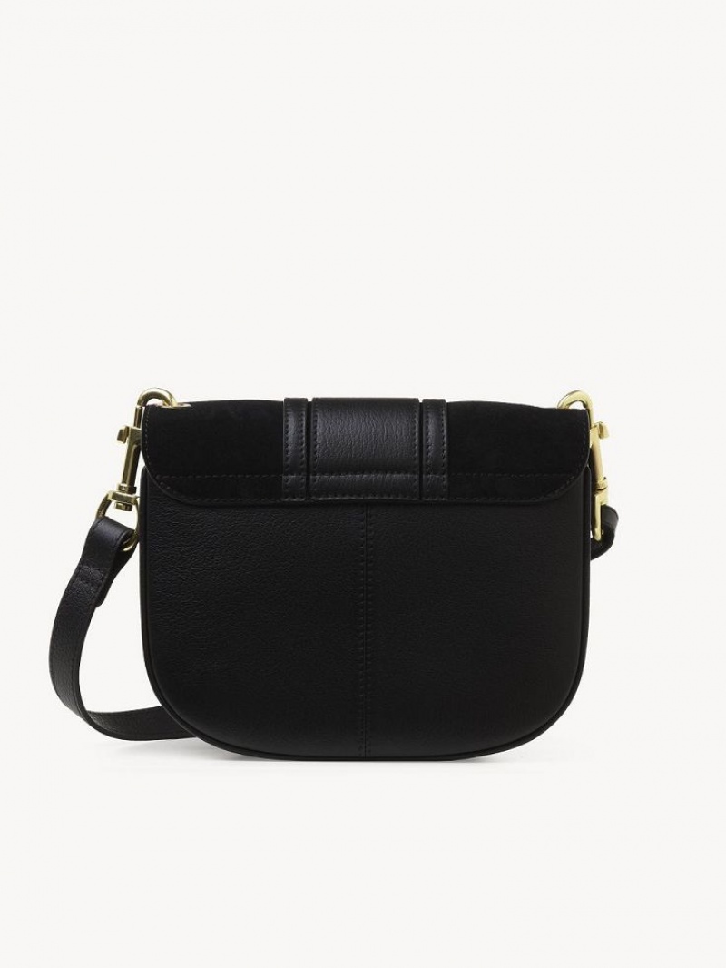 Black Chloe Hana Shoulder Bags | CHE-SR14638