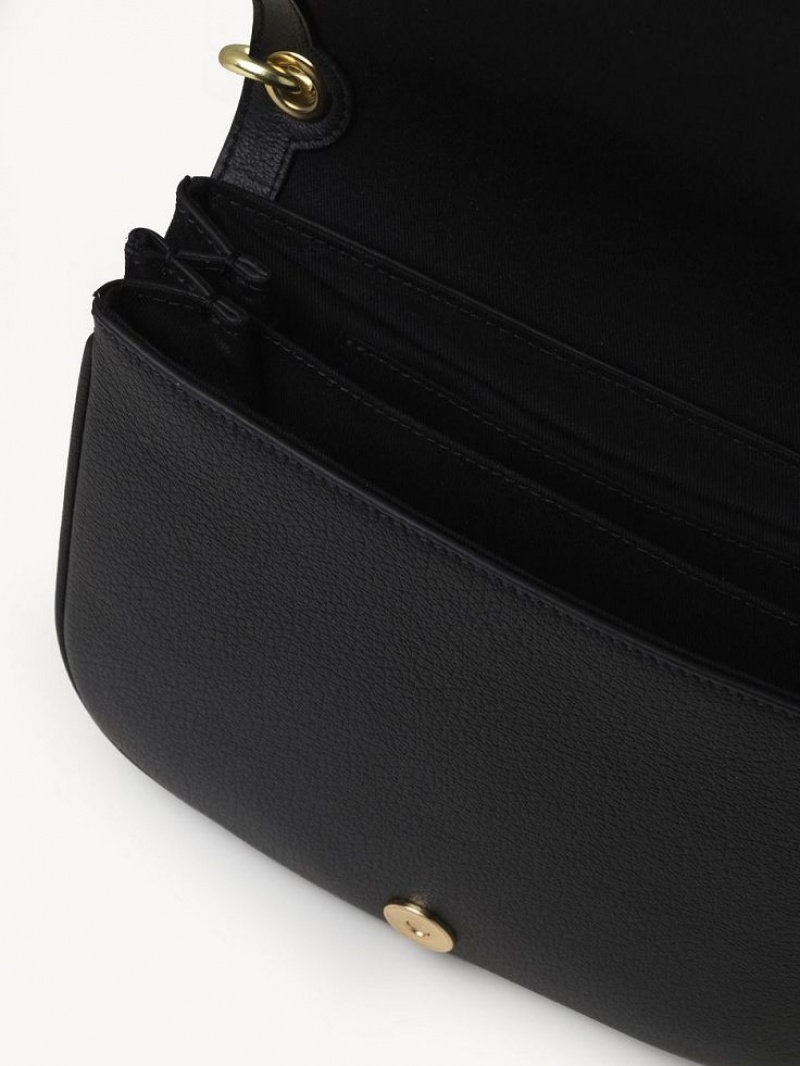 Black Chloe Hana Shoulder Bags | CHE-SR14638