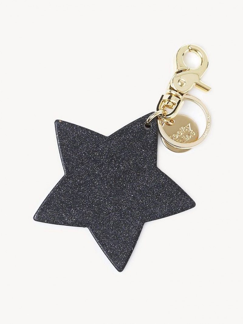 Black Chloe Joy Rider Star Key Chain | CHE-SR14939