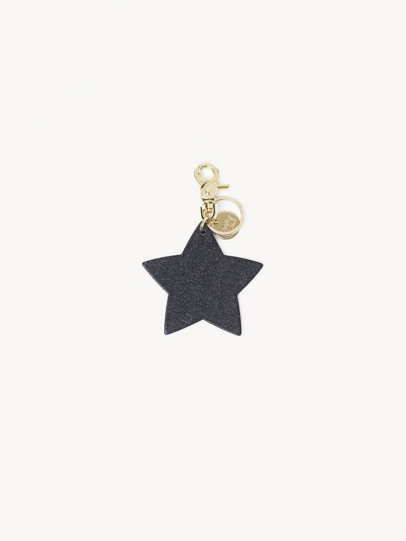 Black Chloe Joy Rider Star Key Chain | CHE-SR14939