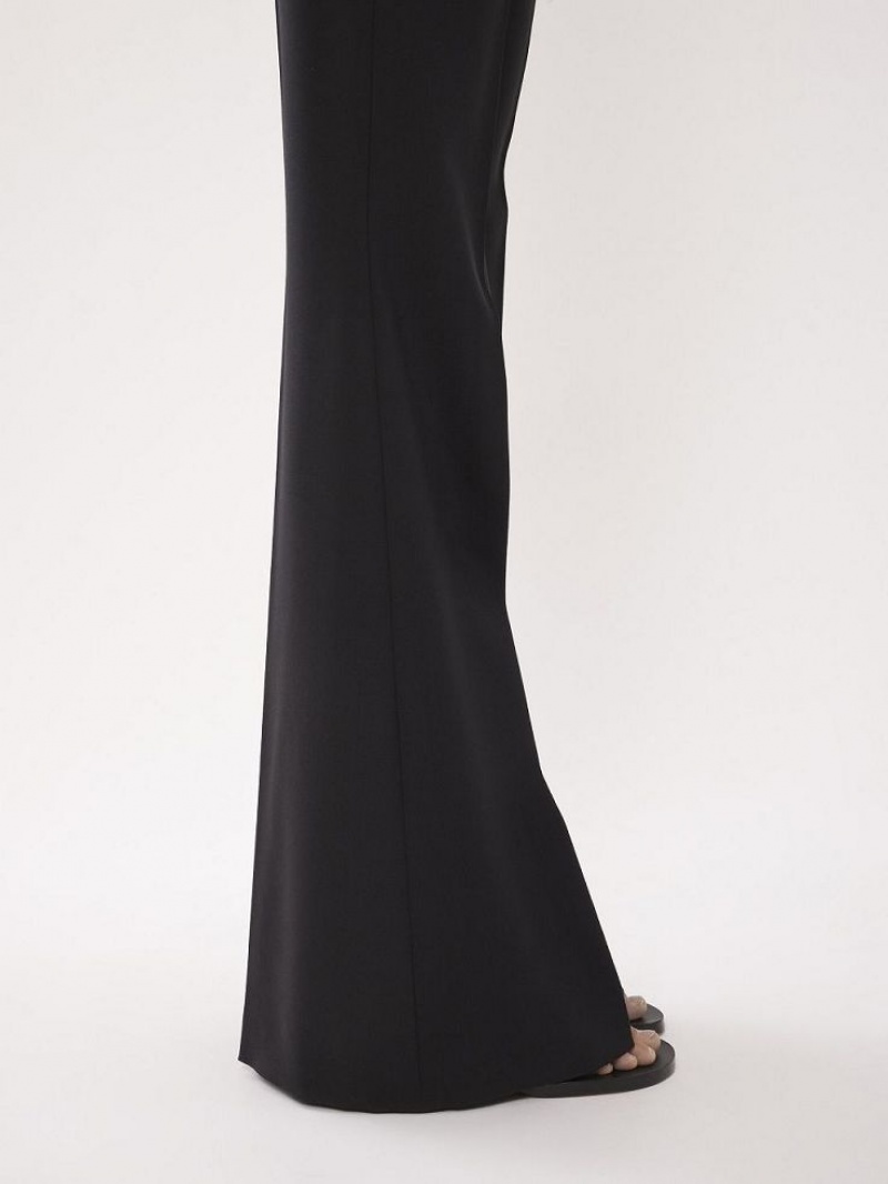 Black Chloe Low-waist Flare Pants | CHE-SR14020