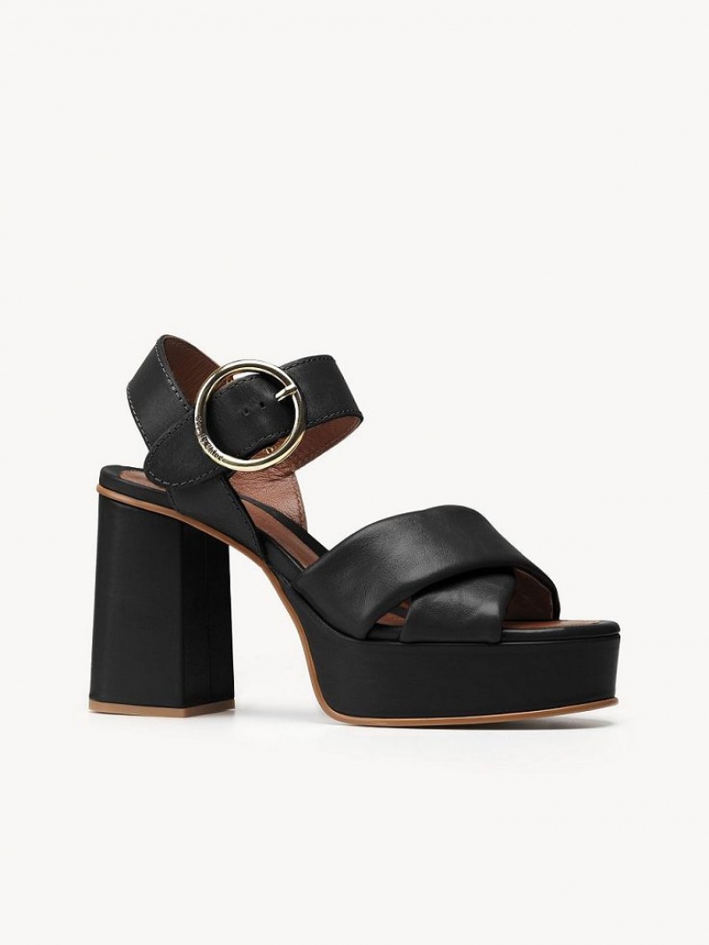 Black Chloe Lyna High-heel Sandals | CHE-SR14812