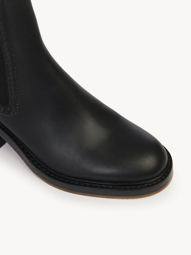 Black Chloe Mallo Ankle Boots | CHE-SR14240