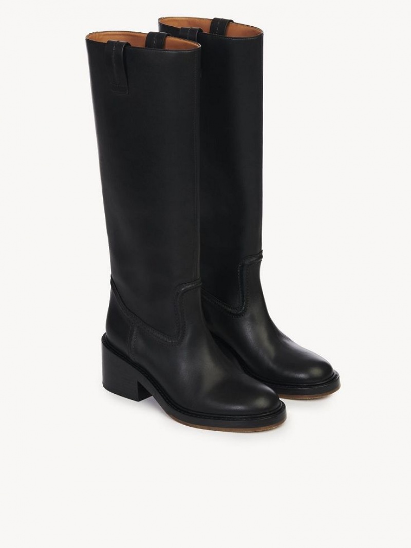 Black Chloe Mallo High Boots | CHE-SR14235