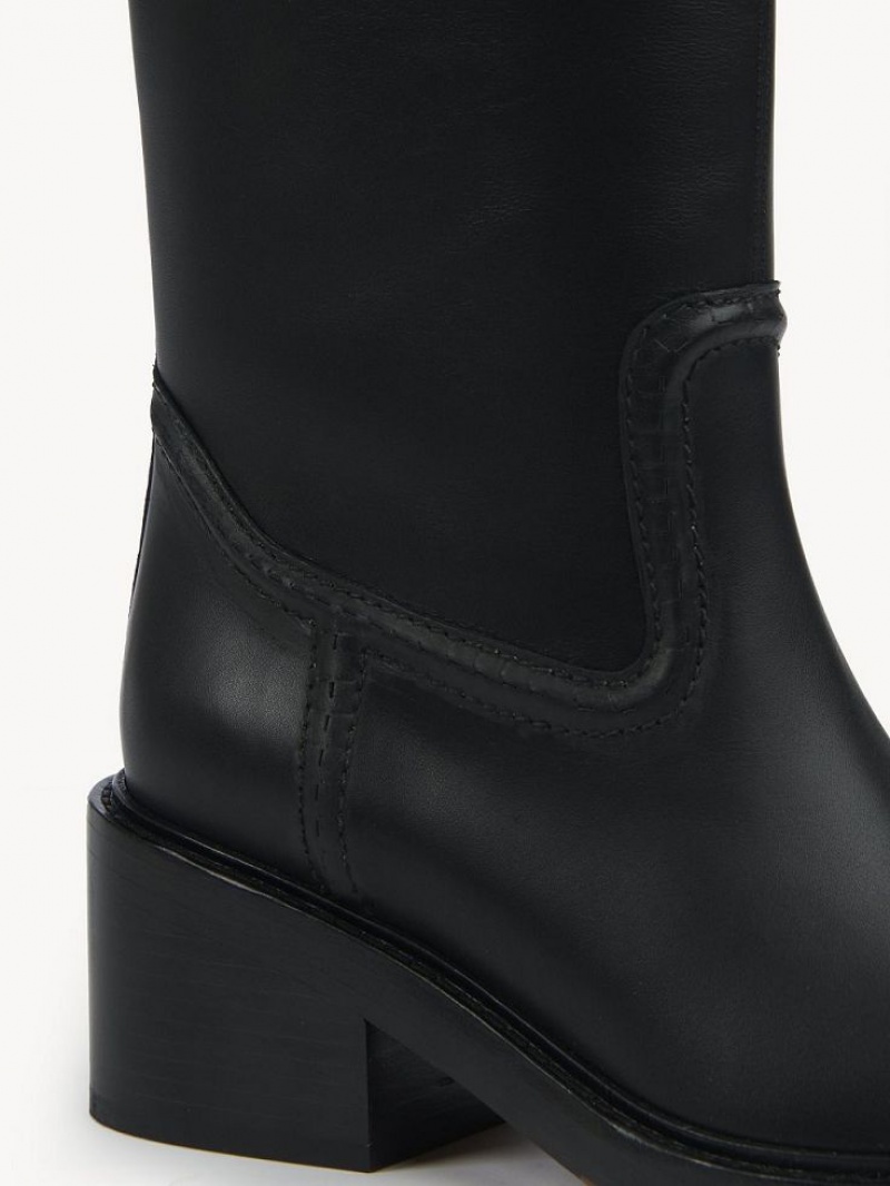 Black Chloe Mallo High Boots | CHE-SR14235