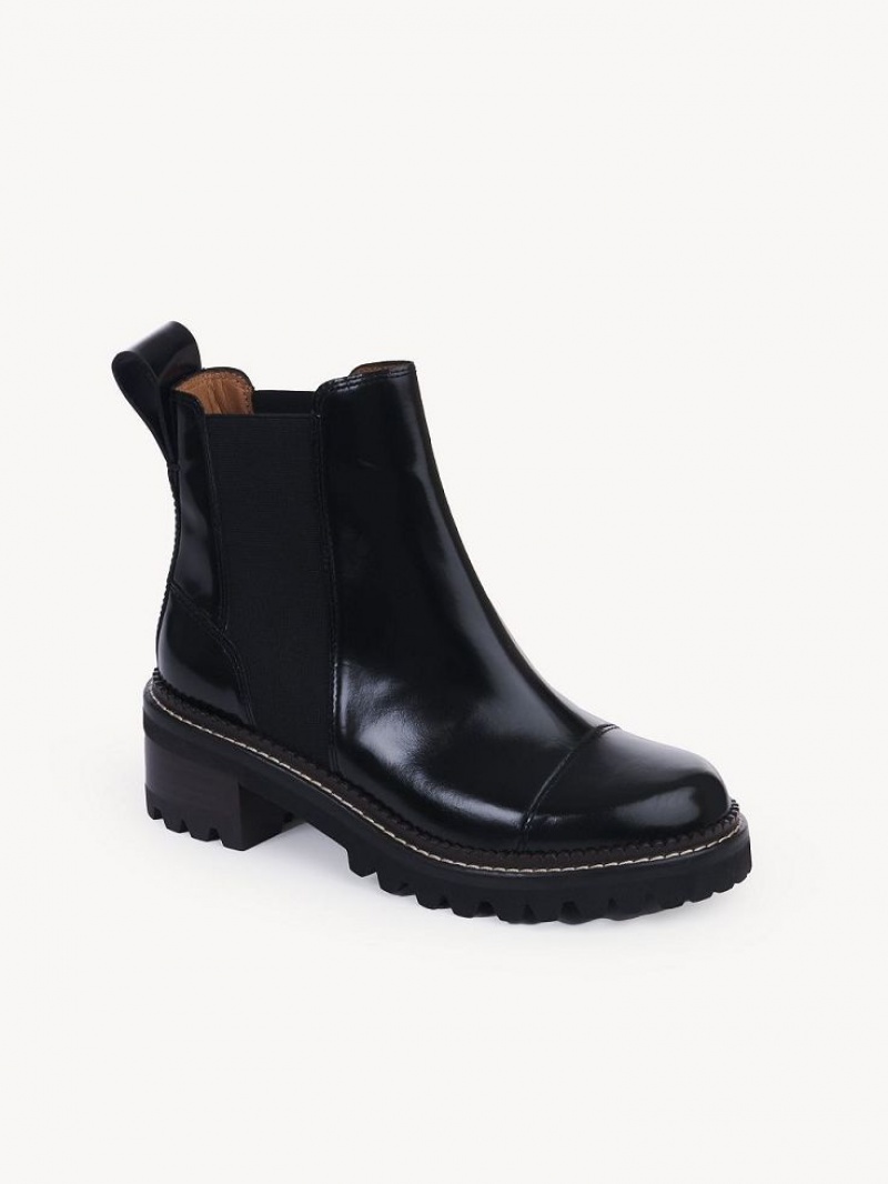 Black Chloe Mallory Chelsea Boots | CHE-SR14881