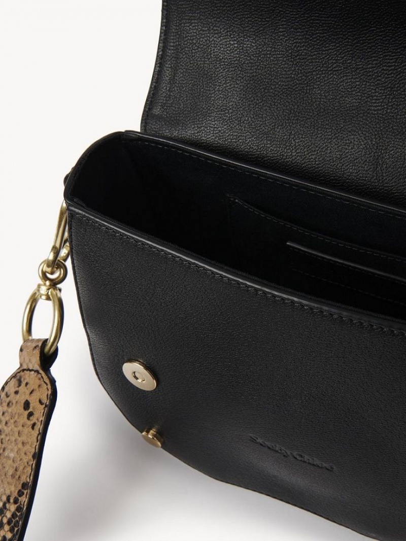 Black Chloe Mara Shoulder Bags | CHE-SR14596