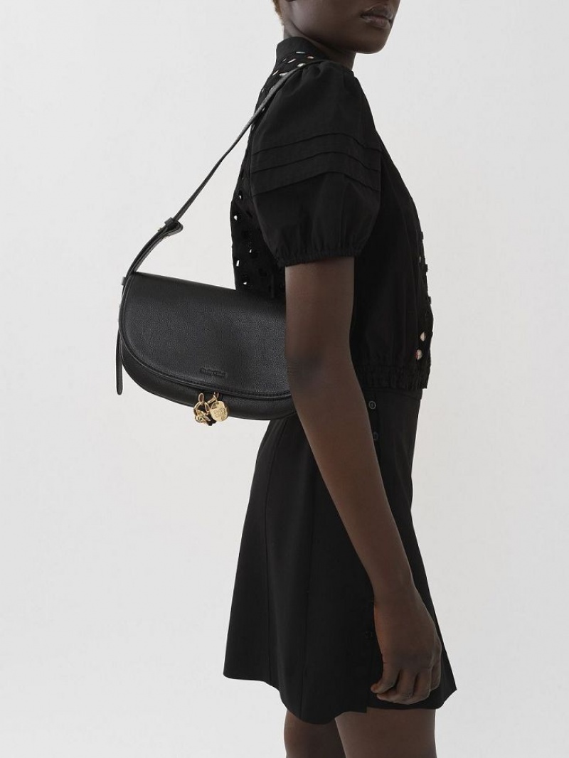 Black Chloe Mara Uette Shoulder Bags | CHE-SR14630