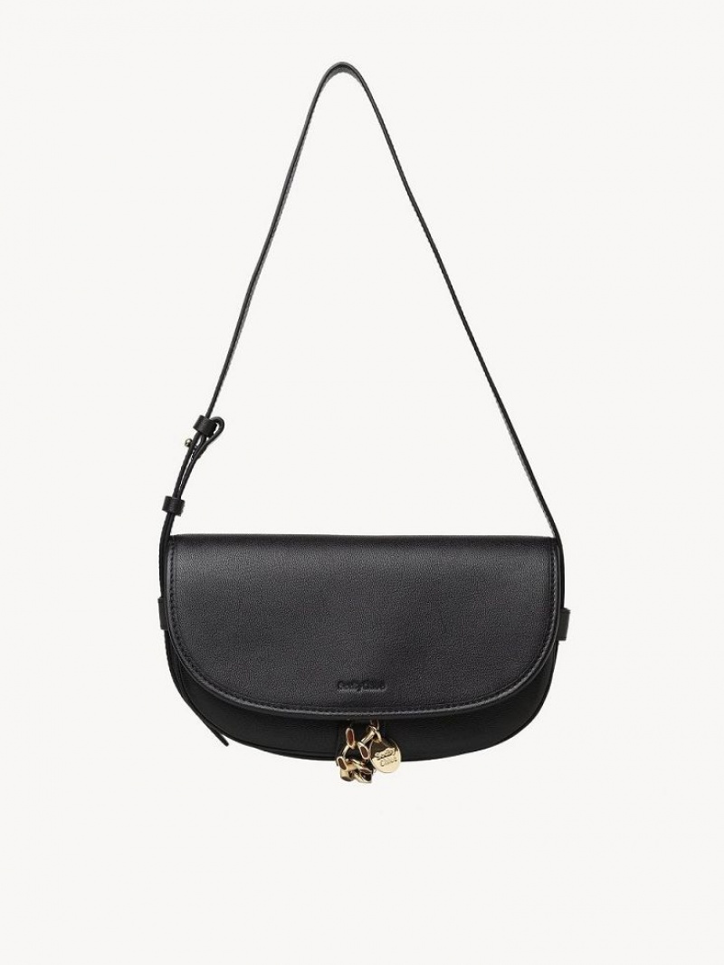 Black Chloe Mara Uette Shoulder Bags | CHE-SR14630