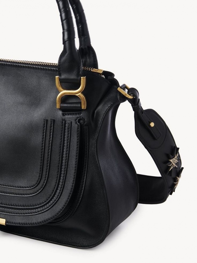 Black Chloe Marcie Double Carry Crossbody Bags | CHE-SR13499