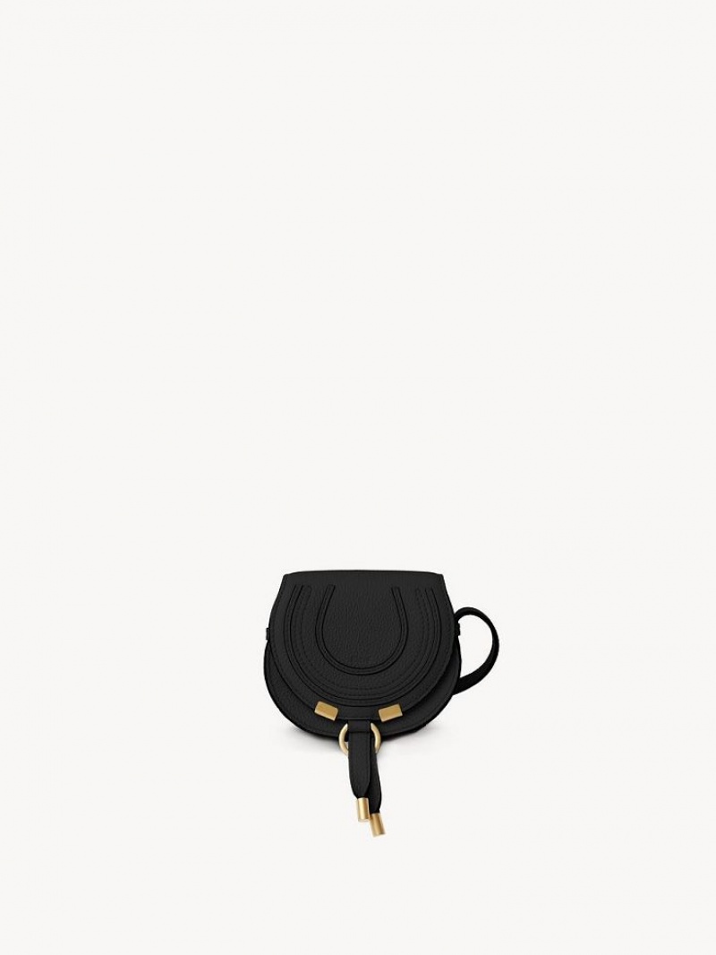 Black Chloe Marcie Nano Saddle Mini Bags | CHE-SR13694