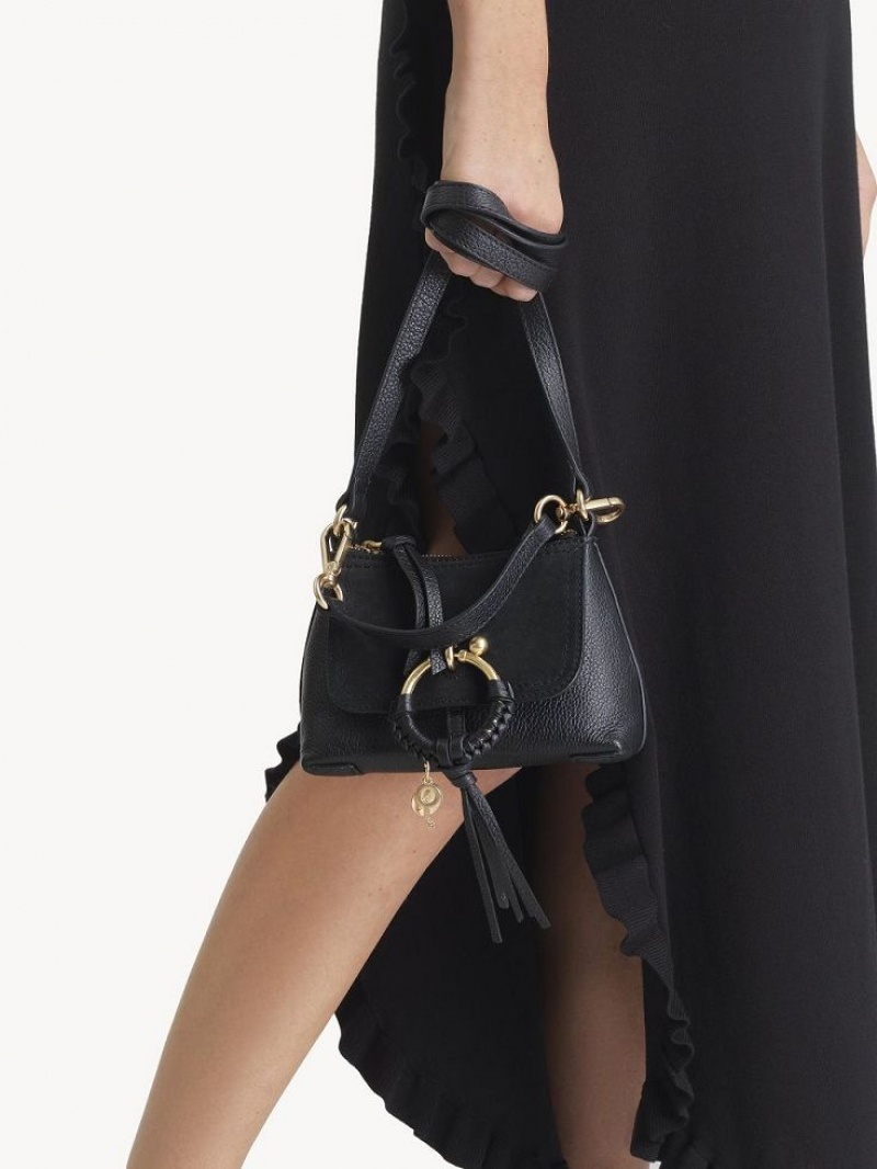 Black Chloe Mini Joan Shoulder Bags | CHE-SR14688