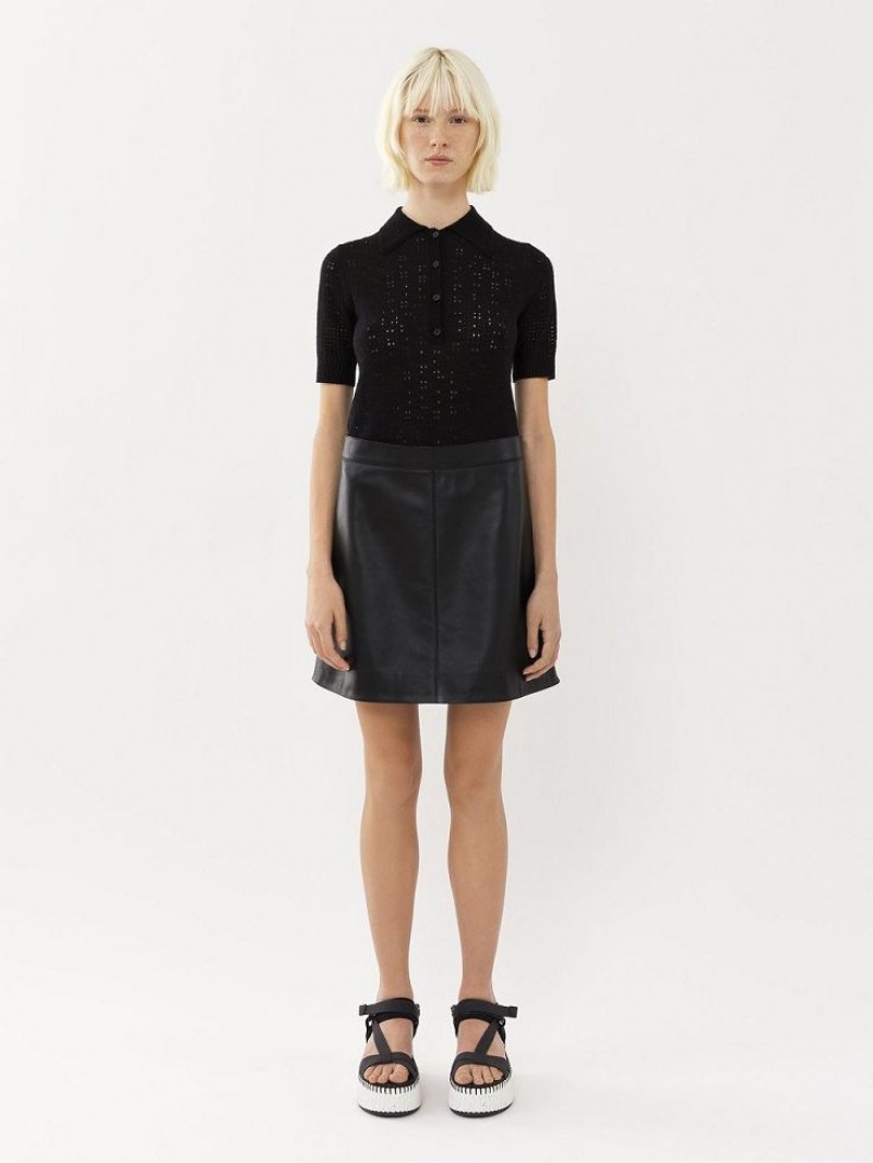 Black Chloe Mini Skirts | CHE-SR14083