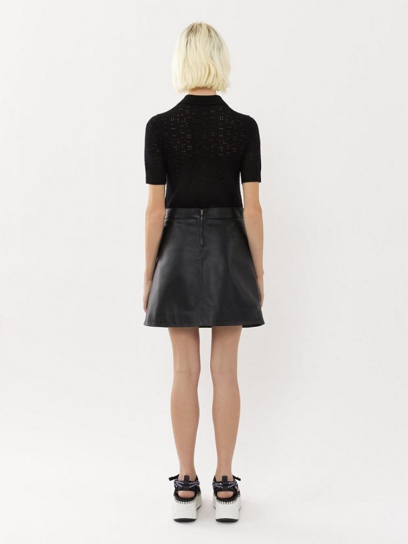 Black Chloe Mini Skirts | CHE-SR14083