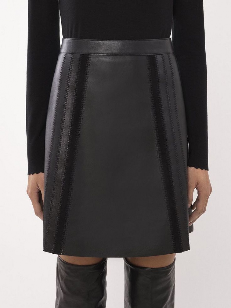 Black Chloe Mini Skirts | CHE-SR14092