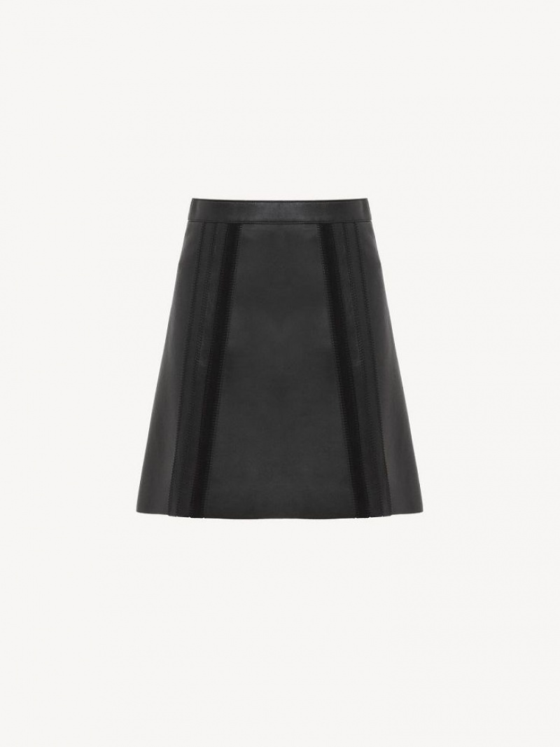 Black Chloe Mini Skirts | CHE-SR14092