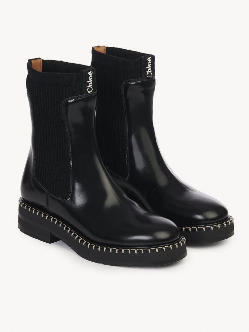 Black Chloe Noua Ankle Boots | CHE-SR14236