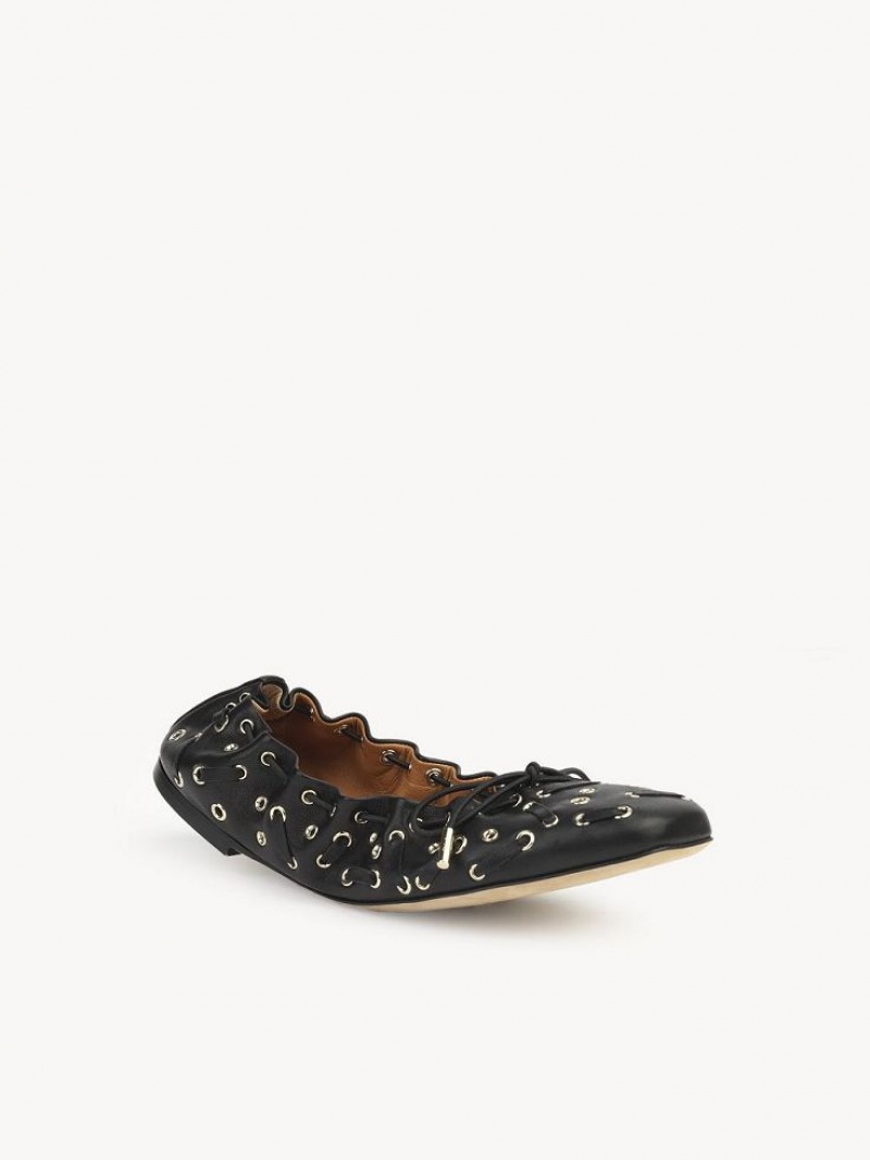 Black Chloe Oracia Ballet Flat | CHE-SR14267