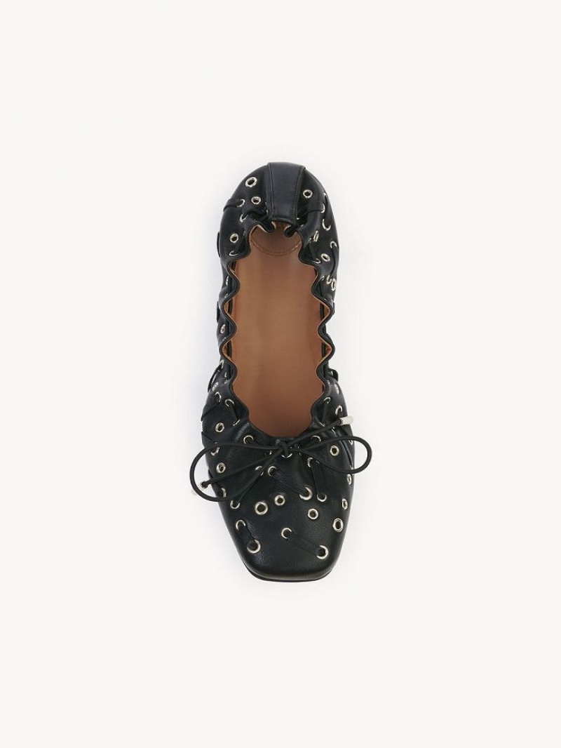 Black Chloe Oracia Ballet Flat | CHE-SR14267