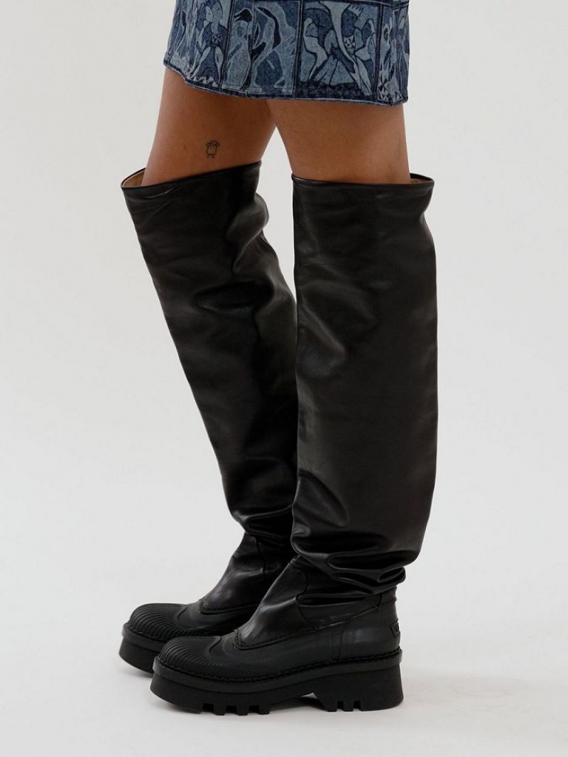 Black Chloe Raina Over-the-knee Boots | CHE-SR14198