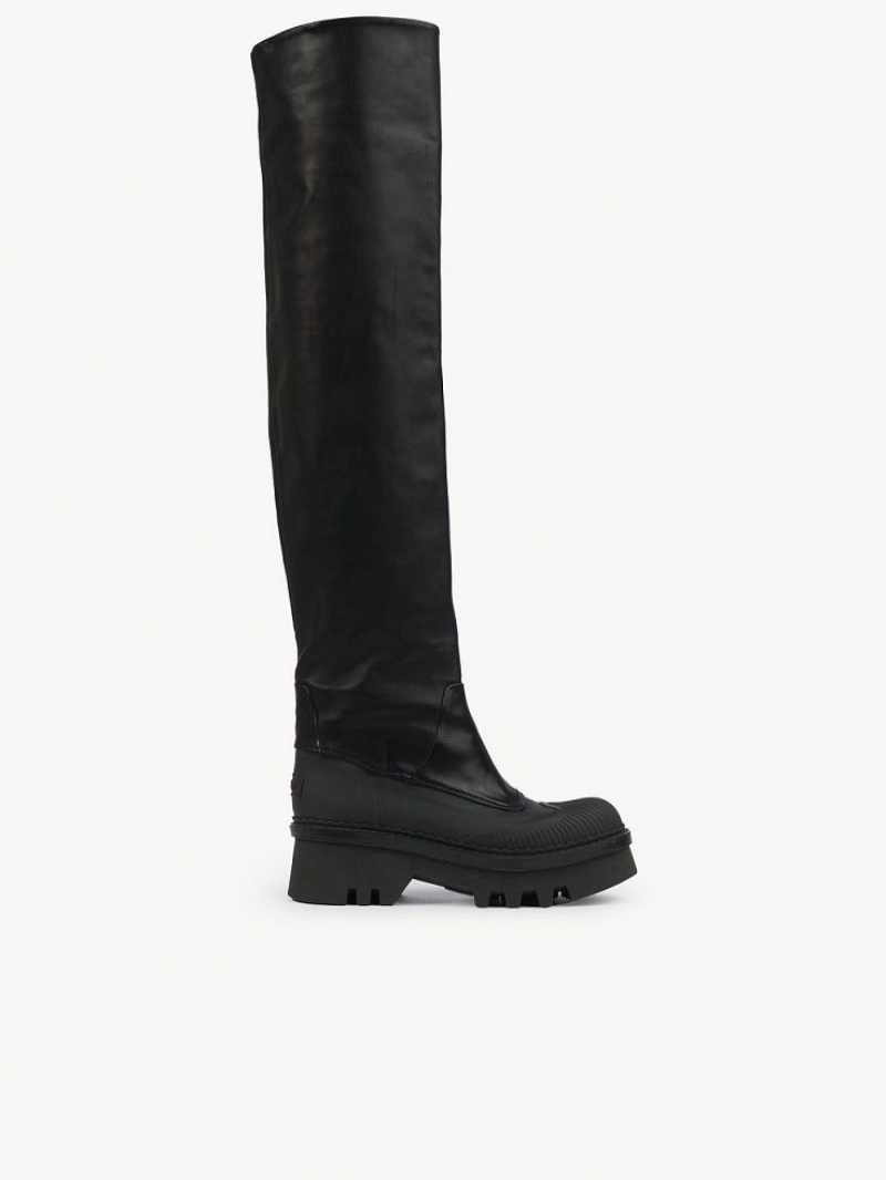 Black Chloe Raina Over-the-knee Boots | CHE-SR14198