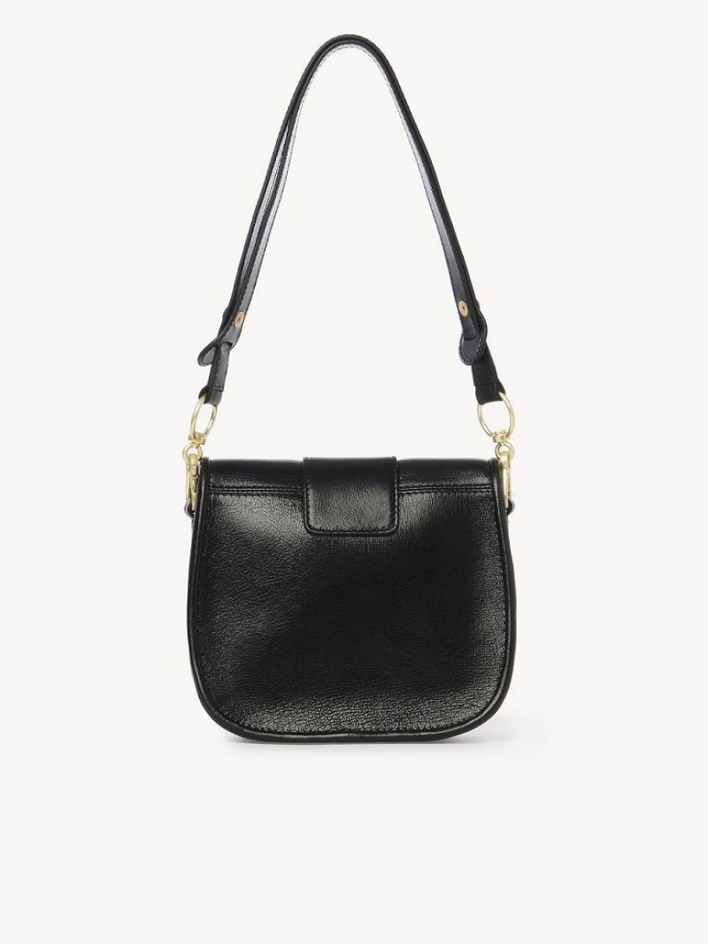 Black Chloe Saddie Satchel Shoulder Bags | CHE-SR14631