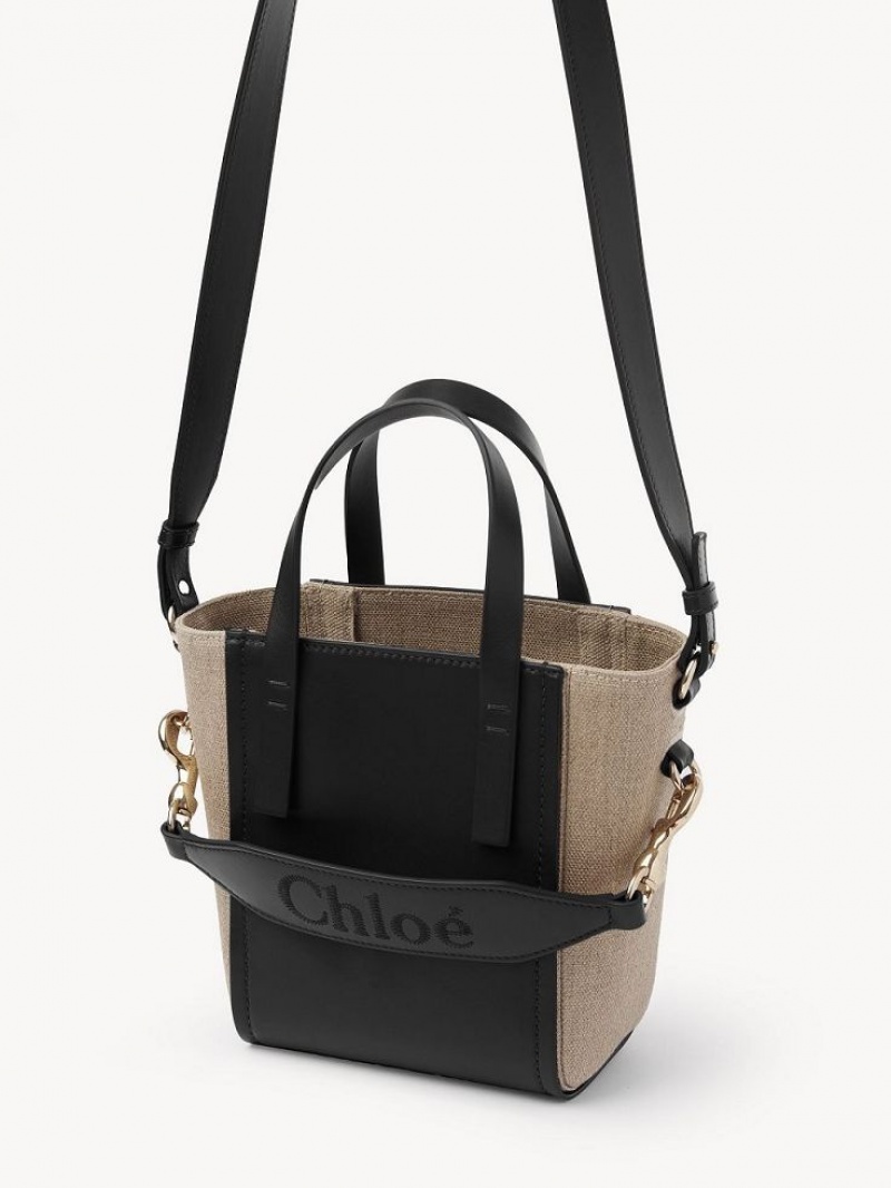 Black Chloe Sense Small Tote Bags | CHE-SR13286