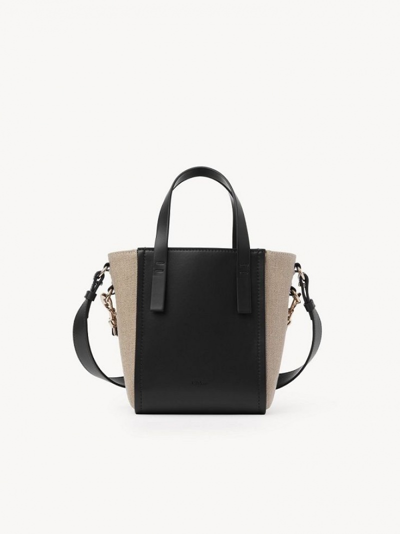 Black Chloe Sense Small Tote Bags | CHE-SR13286