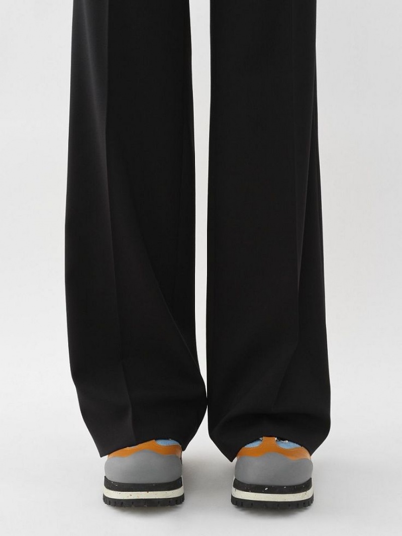 Black Chloe Signature Flared Pants | CHE-SR13968