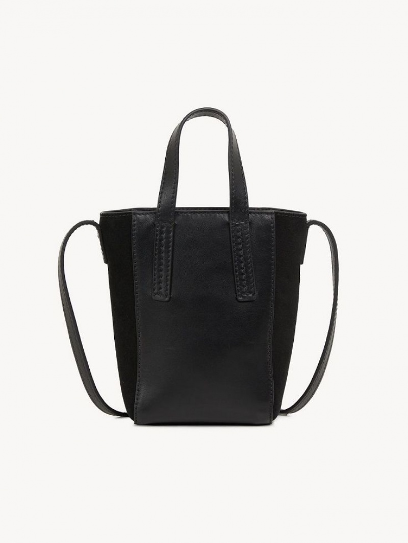 Black Chloe Tilda Mini Tote Bags | CHE-SR14708