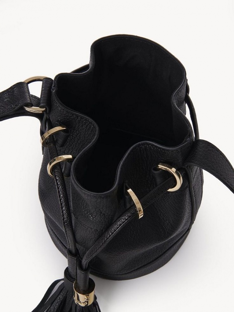 Black Chloe Vicki Small Bucket Mini Bags | CHE-SR14727