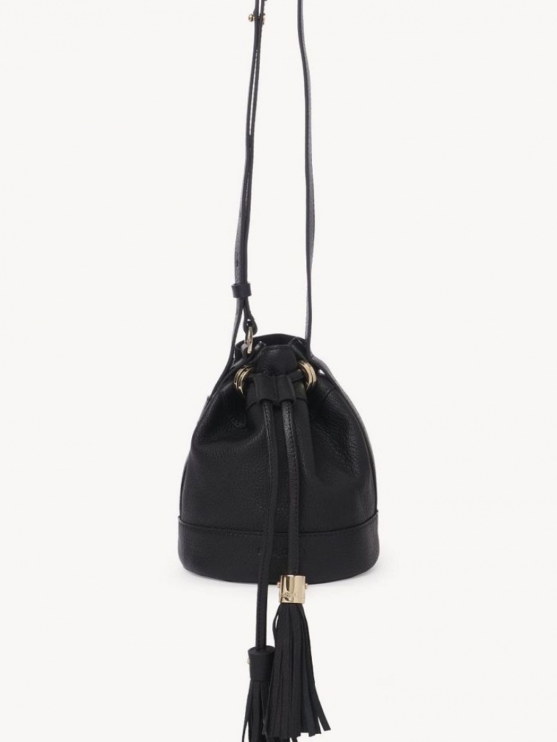 Black Chloe Vicki Small Bucket Mini Bags | CHE-SR14727