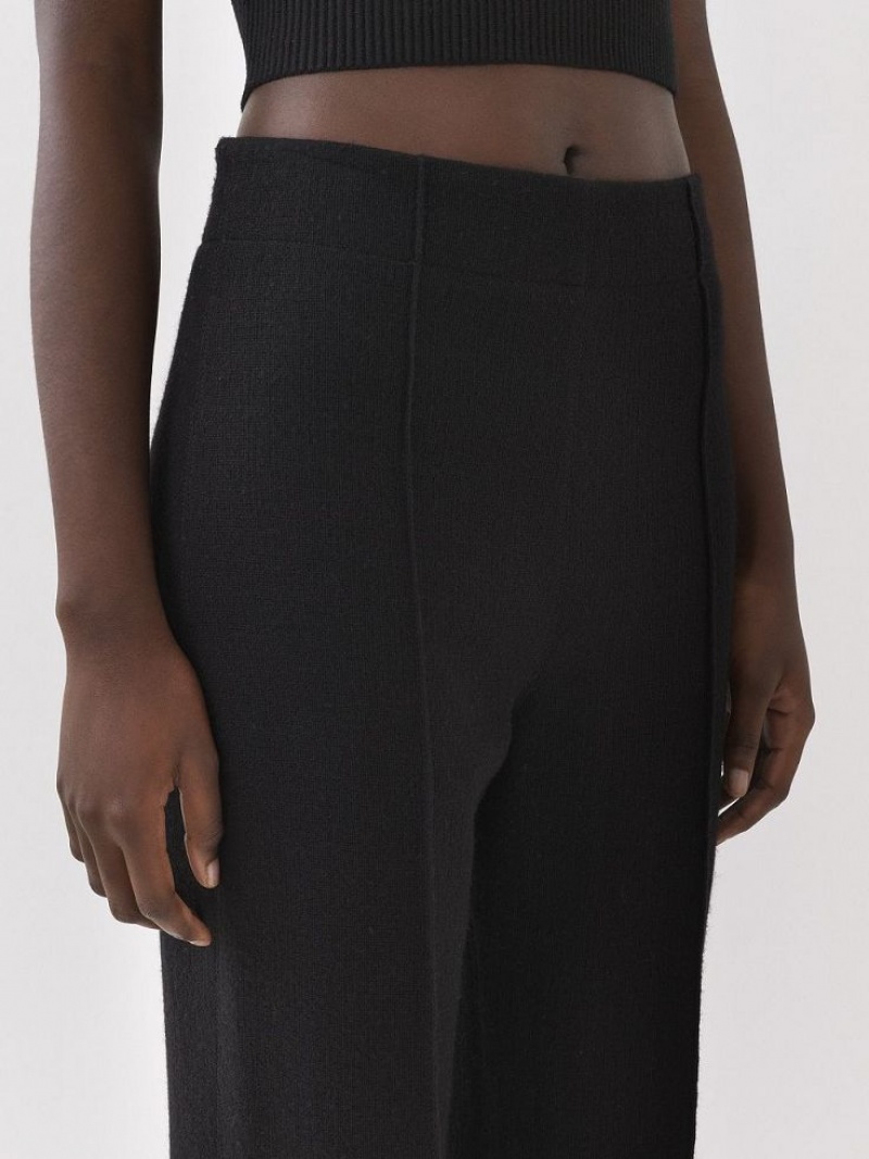 Black Chloe Wide-leg Pants | CHE-SR13989