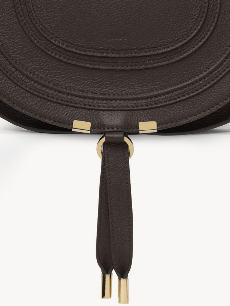 Bold Brown Chloe Marcie Medium Crossbody Bags | CHE-SR13470