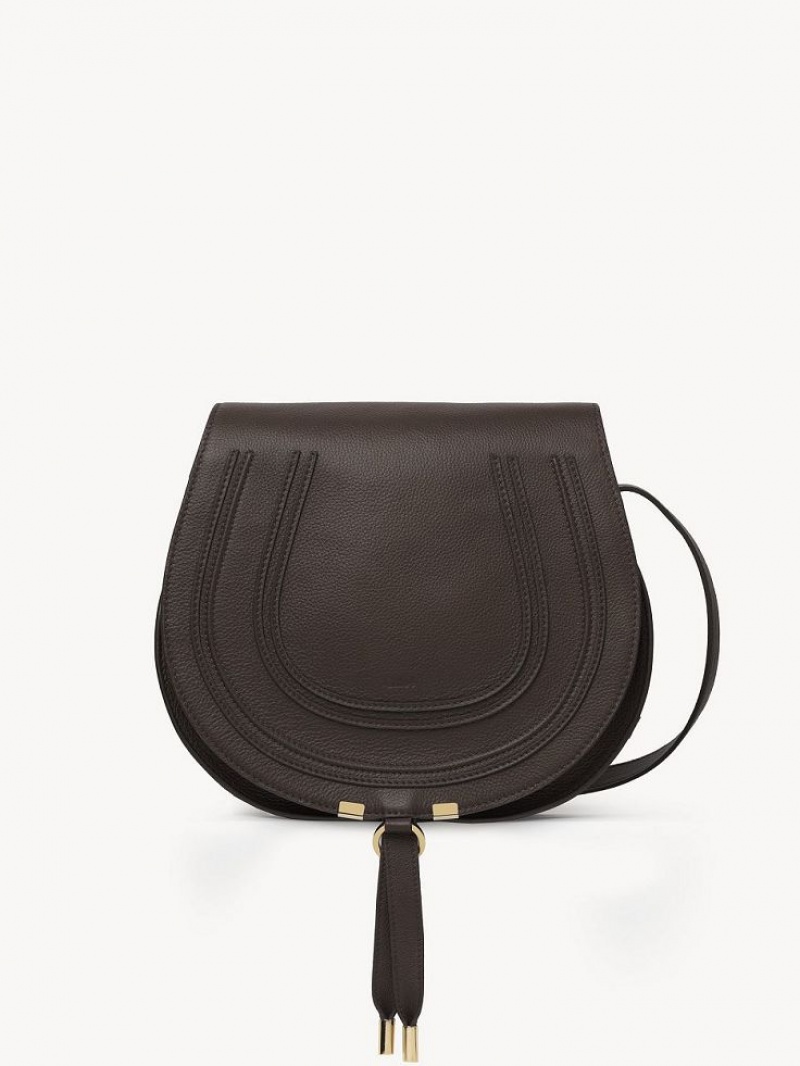 Bold Brown Chloe Marcie Medium Crossbody Bags | CHE-SR13470