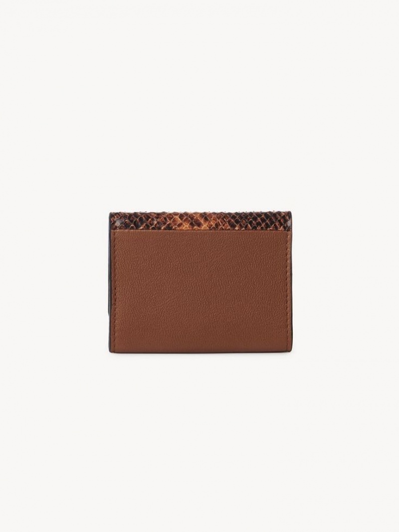 Burning Camel Chloe Layers Medium Tri-fold Compact Wallets | CHE-SR14899