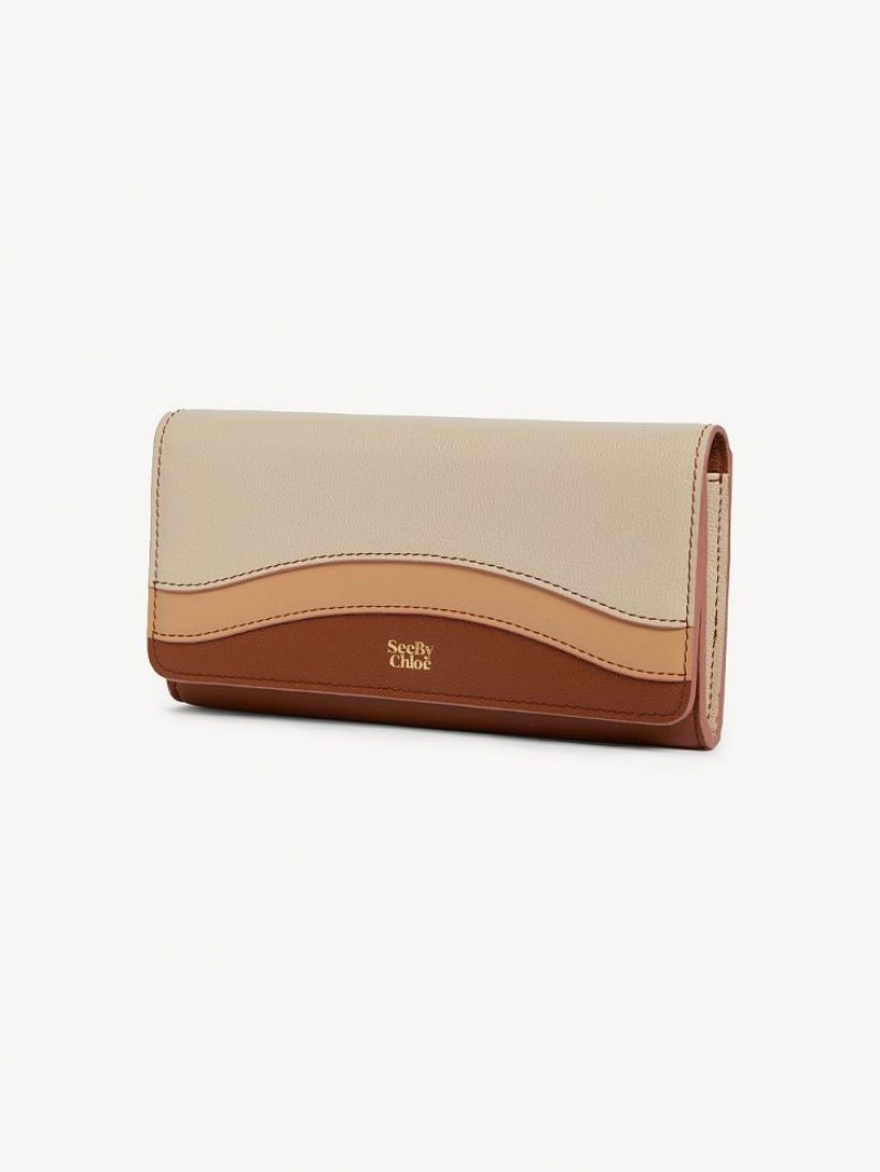 Caramel Chloe Layers Long Wallets | CHE-SR14915