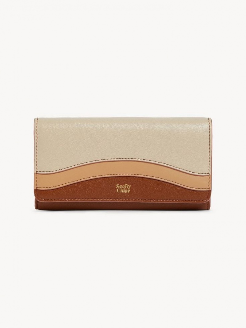 Caramel Chloe Layers Long Wallets | CHE-SR14915