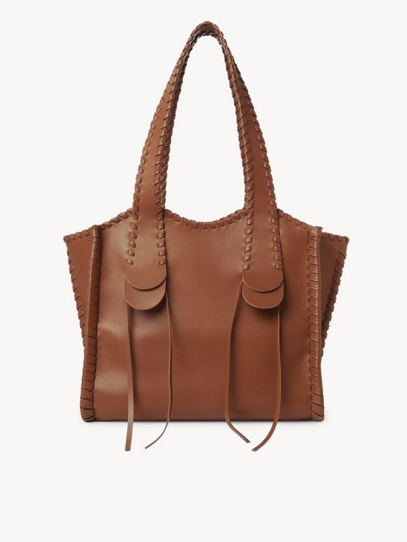 Caramel Chloe Medium Mony Tote Bags | CHE-SR13311