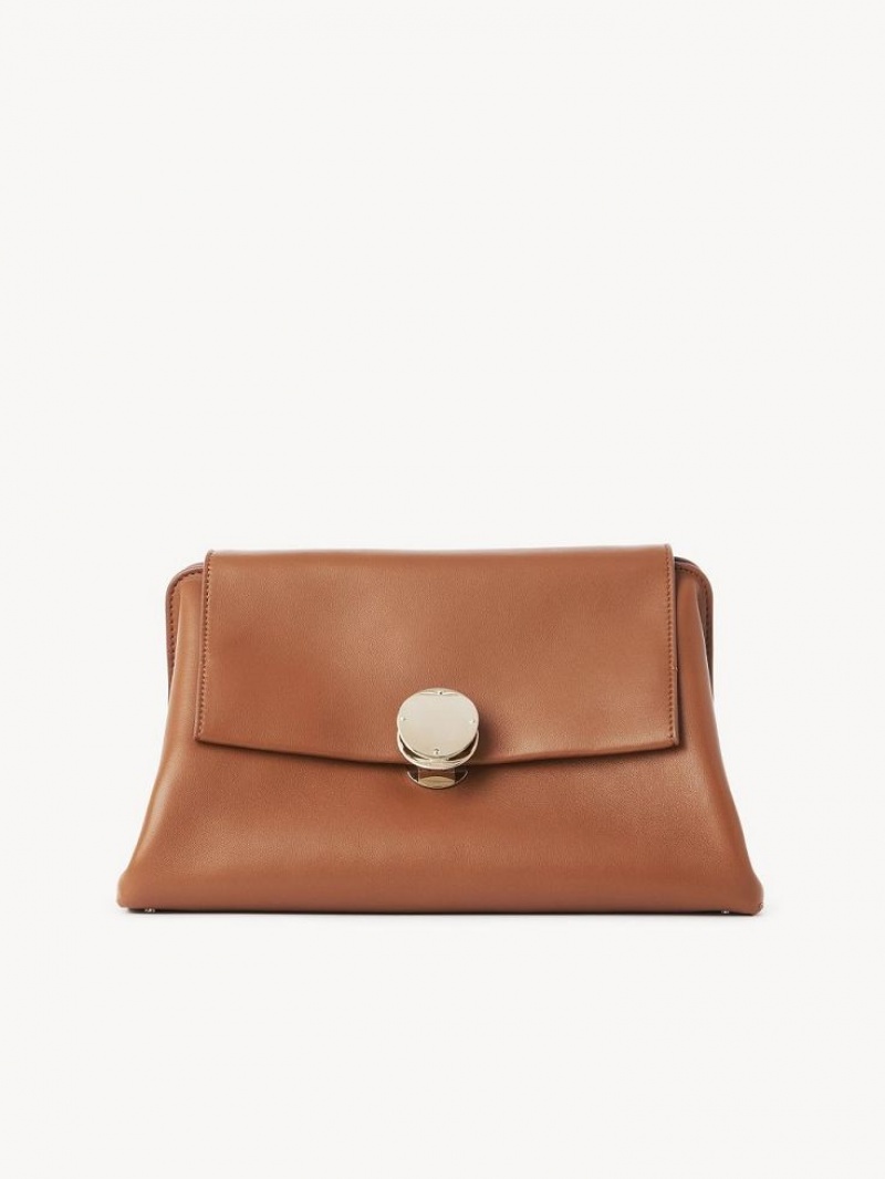 Caramel Chloe Penelope Clutches | CHE-SR13758