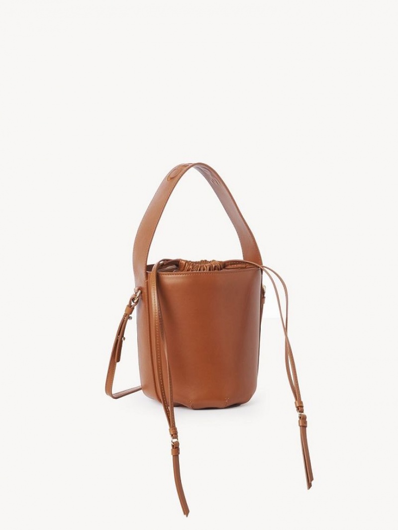 Caramel Chloe Sense Bucket Crossbody Bags | CHE-SR13531