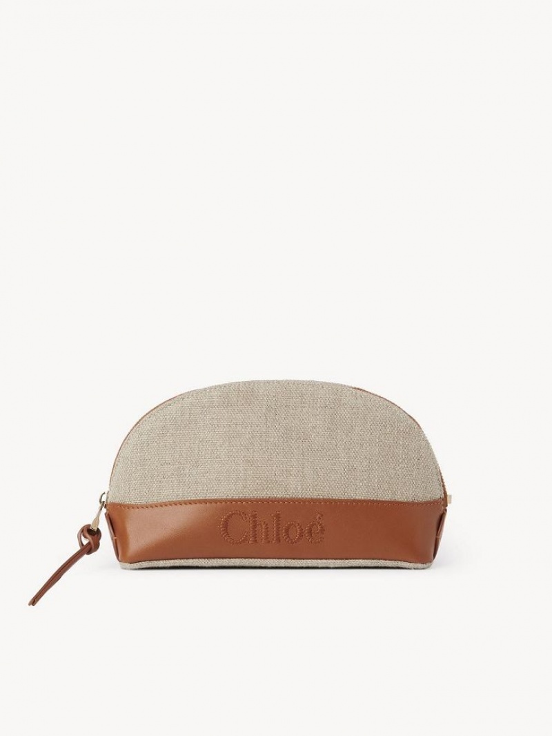 Caramel Chloe Sense Makeup Pouches | CHE-SR14325