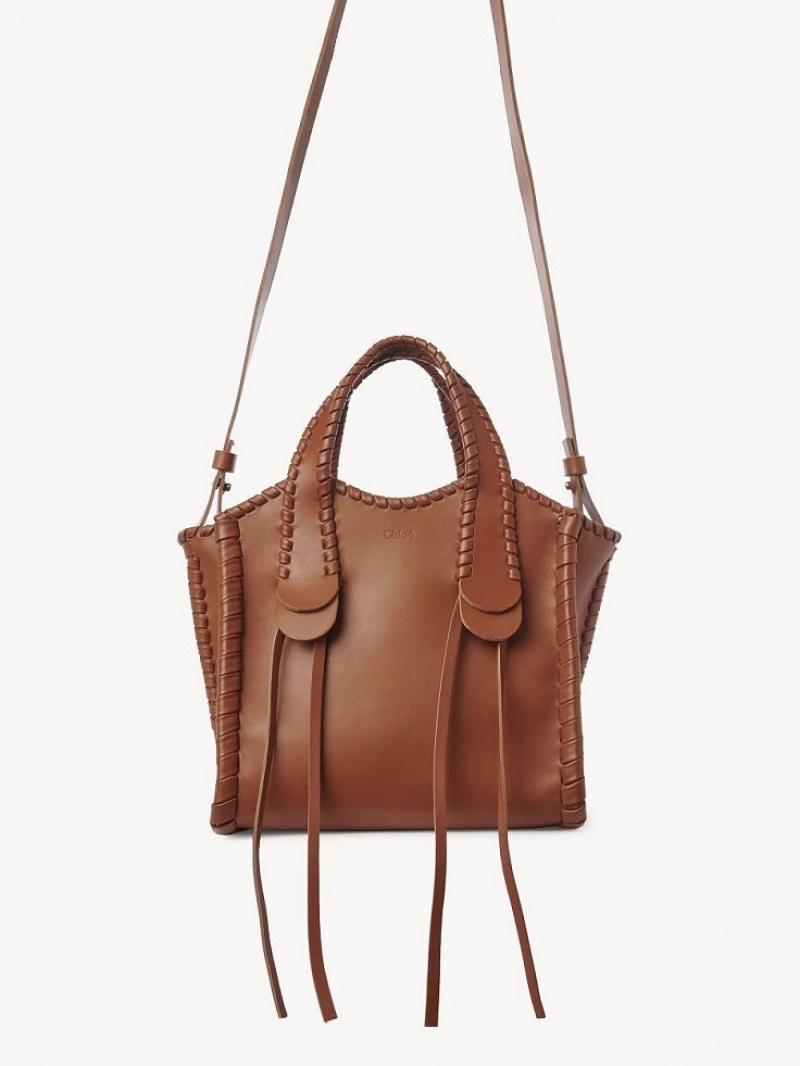 Caramel Chloe Small Mony Tote Bags | CHE-SR13310