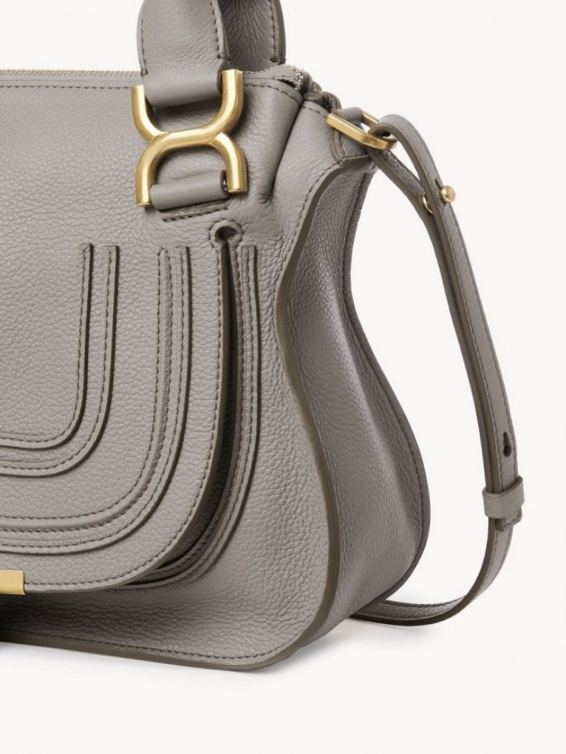 Cashmere Grey Chloe Marcie Small Double Carry Crossbody Bags | CHE-SR13547